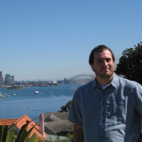 Eric in front of Sydney (September 2008)